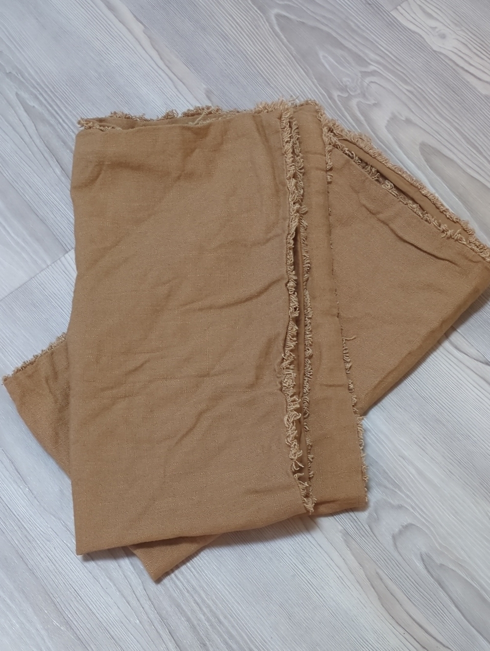 Casaluna King Linen Blend Pillow Shams Warm Brown Raw Edge Set of 2 Target